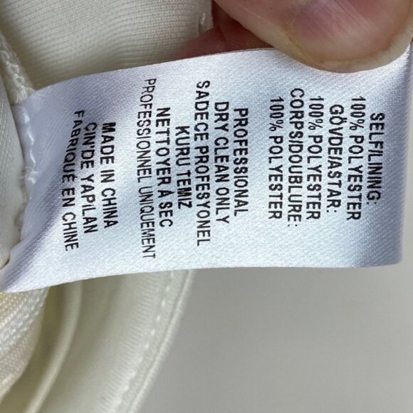 Opening Ceremony‎ Painted Leaves Neoprene Skirt Size Medium Yellow White Boho M - Picture 9 of 9